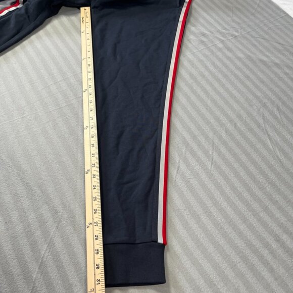 Moncler Pants Mens 2XL Navy Blue Tricolor Stripe Athletic Jogger Pantalone XXL - Picture 5 of 13